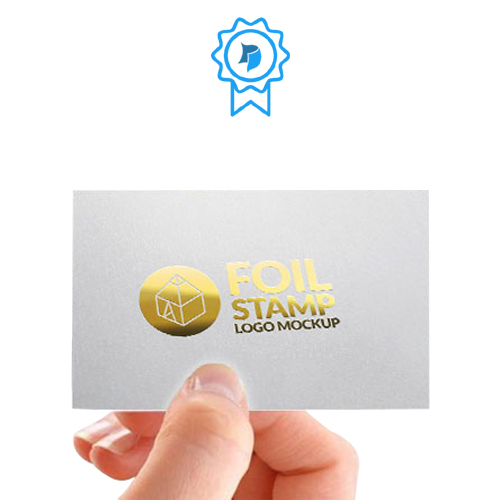 Business Cards with Gold Stamp